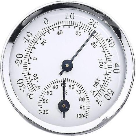 Mini-Rundwand-Thermometer/Hygrometer (analog) zur Anzeige von Temperatur und Luftfeuchtigkeit