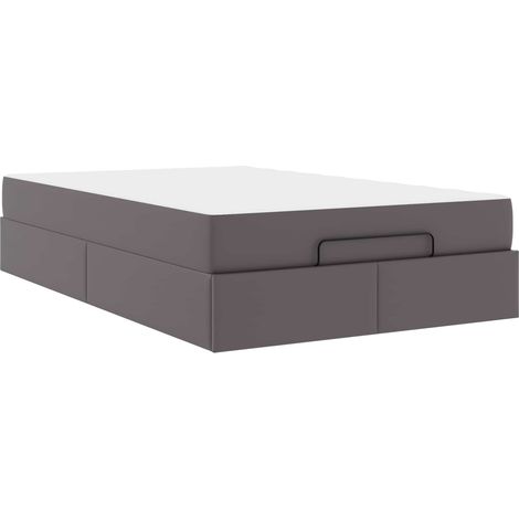 Maison Exclusive - Estructura de cama con colchón Otro 2 pcs Gris