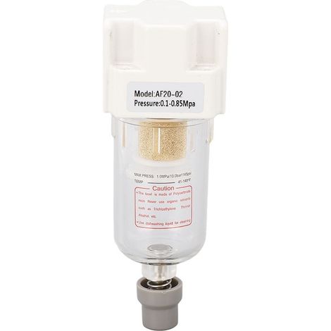 Filtre de conduite d'air G1/4 pouces, régulateur de pression, accessoire de tuyau de compresseur, fonction de vidange 0.1 à 0,85 mpa (1/5)