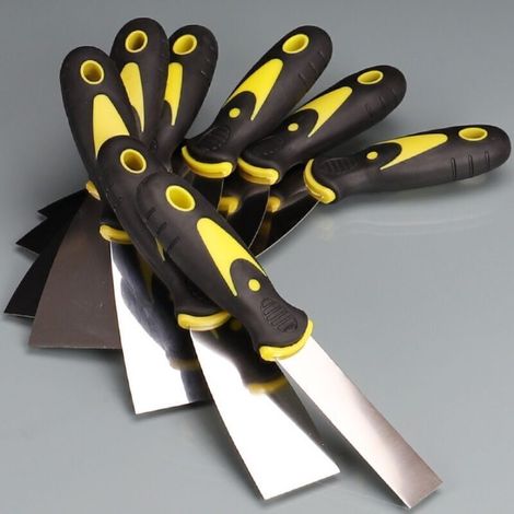 Set de 8 spatules à enduire en acier inoxydable (24–150 mm) pour bricolage, décoration et retrait de peinture (1/4)
