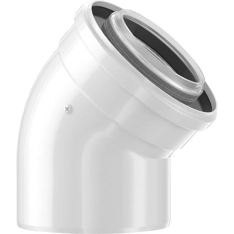 Bosch Accessori scarico fumi FC-CE60-45 Curva aria/fumi 45 Gr, d:60/100 mm, 7738112501