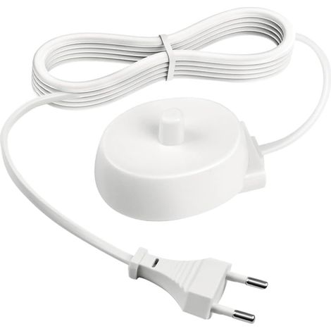 Chargeur de Dents Électrique pour Braun Oral B Pro Series (600, 2000, 6500), Compatible avec Brosses à Dents Électriques