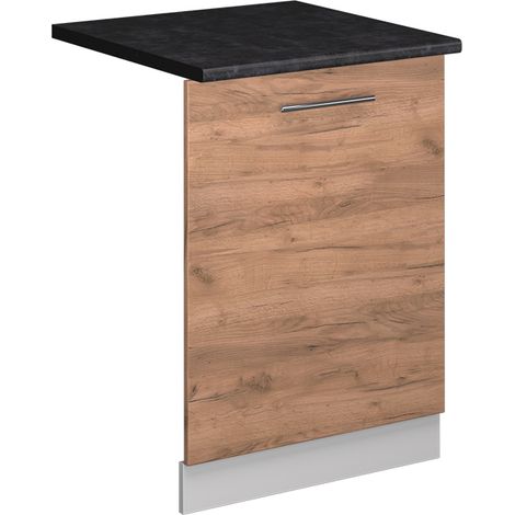 Panel frontal del lavavajillas Fame-Line, Roble dorado, 60 cm , ET Antracita, Vicco (1/5)