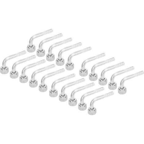 Lot de 20 connecteurs coudés à 90° pour climatiseurs automobiles (3/8 po) pour camions, engins de chantier et rénovation de climatisation. (1/5)