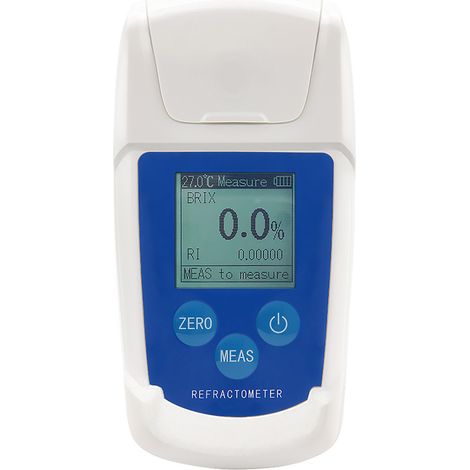 High Precision 0-55% Digital Brix Refractometer Brix Meter Automatic Temperature Compensation Refractive Index Sugar Content Tester for Fruit Juice Beverage Drinking Water (1/5)