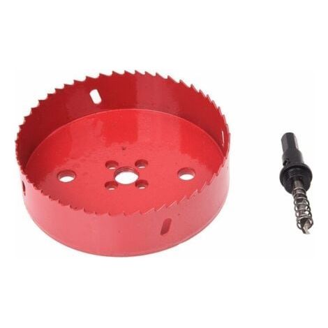 Scie cloche 125 mm – Couronne de forage pour plaque en liège, plastique et plâtre – Pour matériaux de construction secs, bois, métal (1/5)