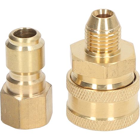Raccords pour nettoyeur haute pression 5000 PSI, adaptateur de tuyau pour machine à laver, connecteurs mâle et femelle M14x1,5 mm, filetage femelle et filetage mâle. (1/5)