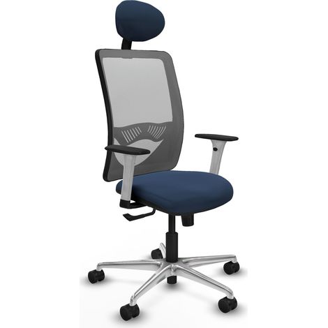 Chaise de bureau piqueras y crespo Zulema gris cuir synthétique (1/2)