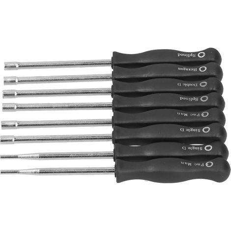 Kit de réglage carburateur 8 pièces/sachet, compatible moteurs petits, dents 7 et 21, fendue, PAC MAN, D simple, D double, hexagonale. (1/5)