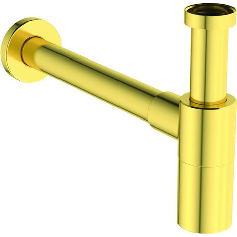 Sifone design IDS 75mm oro spazzolato