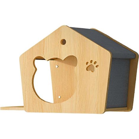Kletterplattform aus Holz für Katzen, Sprungplattform für Hauskatzen A (1/5)