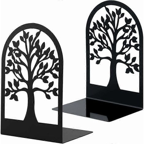 Serre-livres en métal, supports de livres anti-rayures pour le bureau, l'école et (1/5)