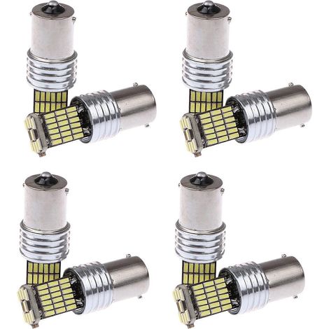 Feu arrière de freinage de voiture 8 x 1156 LED Canbus 15 SMD BA15S P21W haute puissance blanc 6000K (1/5)
