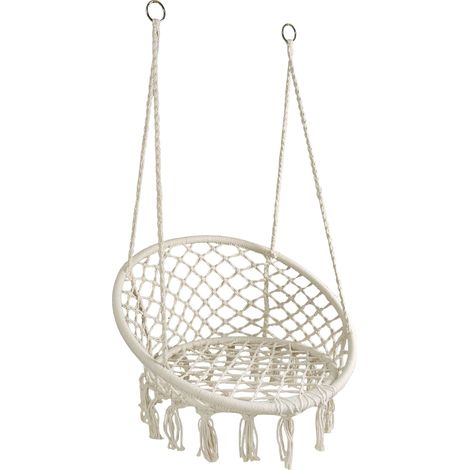 Fauteuil Suspendu Coton Tressé Confort Bohème Coton - Aubry Gaspard (1/3)