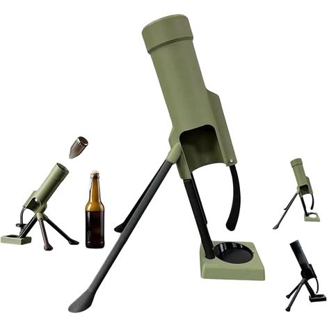 Décapsuleur Bière Original avec Lanceur de Capsule, Ouvre-Bouteille de Table, pour Bouteilles à Long Col 5-6 cm, Accessoire Bar Maison, Idée Cadeau Homme Apéro Anniversaire (1/5)