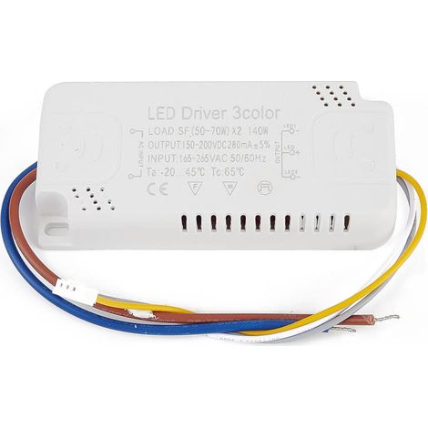 Kindfiber OÜ-Transformateur LED, pilote LED 3 couleurs, adaptateur pour remplacement des transformateurs non isolants, (50-70 W) x2 (1/5)
