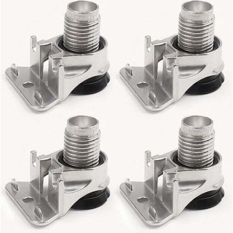 4-teiliges Set Möbelfüße, Tischbeine, verstellbare Möbelfüße mit Polsterung, robust für Tische, Schränke und TV-Ständer, Tragkraft 175 kg (1/4)
