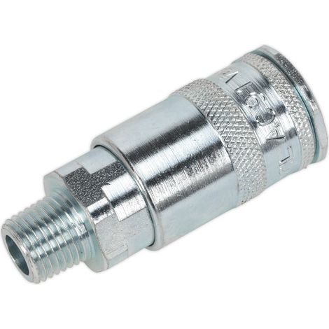 Sealey PCL Coupling Body Male 1/4"BSPT - Pack of 5