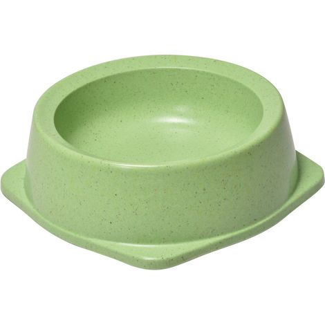 Ciotola in bamboo naturale con gommini antiscivolo per cani e gatti: Extra Small 130 ml - Verde