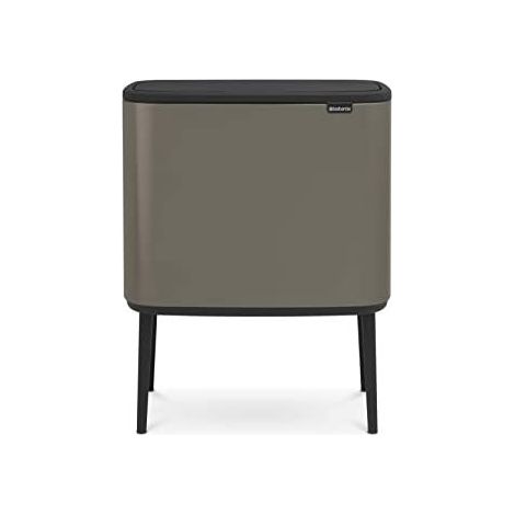 Bo Touch Bin, Contenedor ded reciclaje con 3 cubos interiores, 3 x 11 litros - Platinum (1/5)