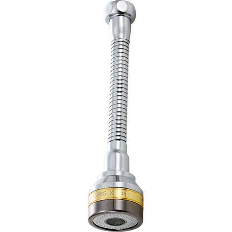 Douchette de robinet en cuivre, rotative à 360 degrés, anti-éclaboussures, tête de pulvérisation avec filtre à pression pour cuisine et salle de bain, longueur étendue. (1/5)