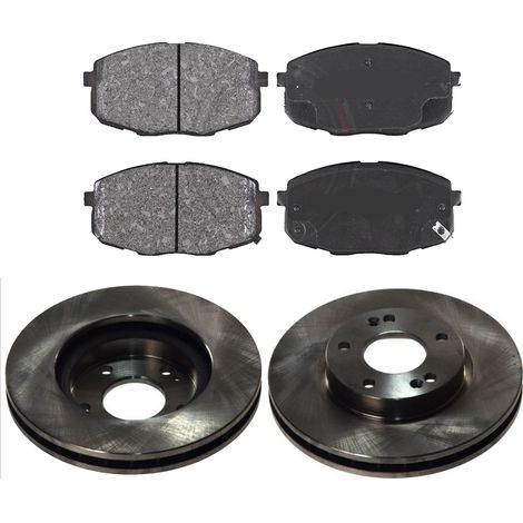 KIT FRENI ANTERIORI compatibile con KIA CEE'D 2 VOLUMI / CODA SPIOVENTE , SW, PRO CEE'D (ED) - DISCHI + PASTIGLIE OEM: FDB1869 / 18151 /SOSTITUZIONE DIRETTA/BASSA POLVERE/SILENZIOSO