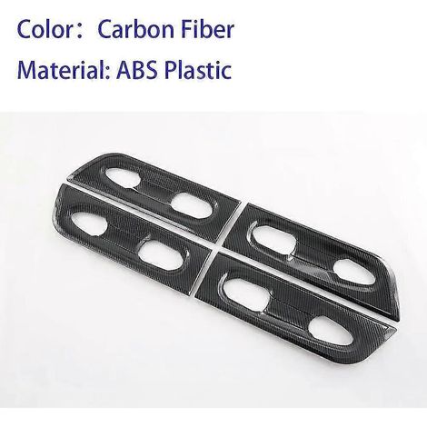Türgriffabdeckungen, Armlehnen-Schutzaufkleber für Toyota Sienna 2022, 2023 – ABS, Kohlefaser