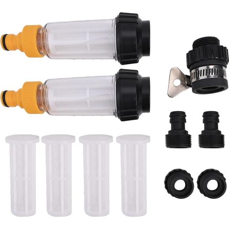 Tuyau d'arrosage pour nettoyeur haute pression et tuyaux d'arrosage standard 1,9 cm ABS PET transparent facile à nettoyer Kit préfiltre (1/4)