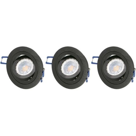 Lot spot orientable noir 4000K (1/2)