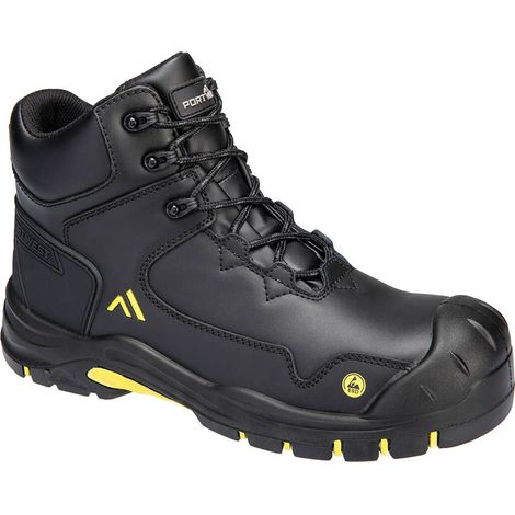 Stiefelette Apex S3s Esd Hro Sr Sc Fo - 44 - Schwarz/Gelb - Portwest