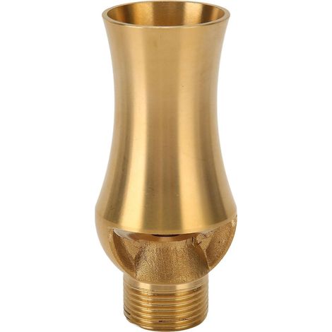 Pond Sprinkler Water Fountain Nozzle Copper Ice Tower Cascade Cedar Spray Head for Garden Pond G1/2 G3/4 Universal 9.5cm (1/4)