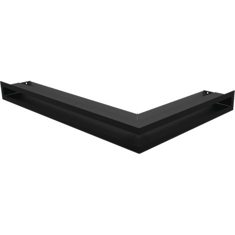 Eck-Lüftungsgitter LUFT links 60x40x6 schwarz (1/5)