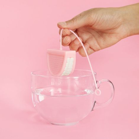 INFUSORE PER IL TÈ Dentiera in REGALO Divertente per una tazza