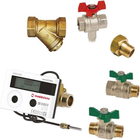 Kit compteur d'énergie Calibre 15 - Mâle 3/4" (20x27) + accessoires