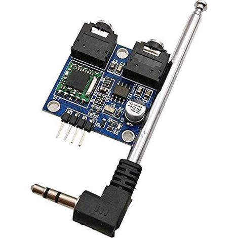 Module radio Tea5767 FM stéréo (1 pièce) compatible avec les fréquences 76-108 MHz, câble inclus. (1/5)