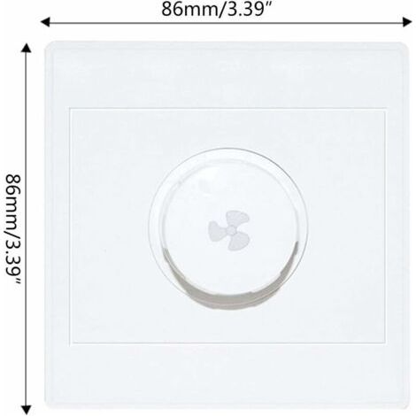 Contrôleur de vitesse pour ventilateur de plafond 220V 10A – Réglage continu – Faible consommation d'énergie – Pour gradateur 15-300W (1/4)