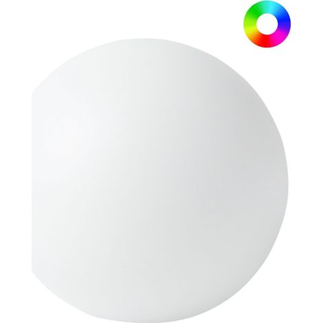 Lampada a sfera LED per esterni 42 cm in materiale sintetico impermeabile con telecomando bianco Jocoy (1/5)