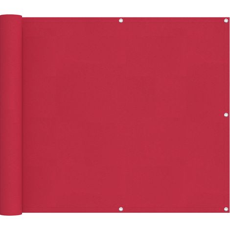 Balkonsichtschutz Bordeauxrot 100 x 200 cm Oxford-Stoff vidaXL