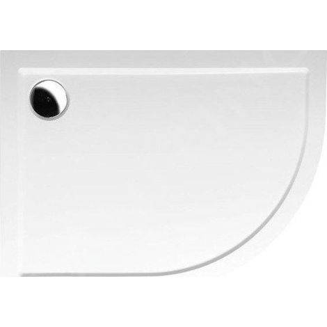 Polysan - Receveur de douche RENA L, 100x80 cm, R550, gauche, blanc 75511 (1/2)