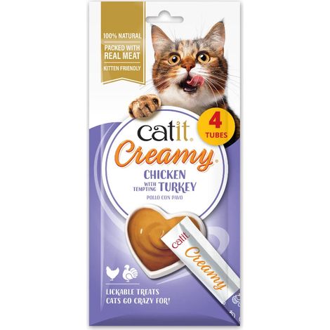 Snacks cremosos para gatos Catit Creamy – 4 Tubos