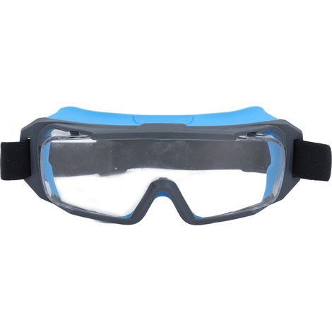 Ortviai Lunettes de Sécurité Anti-buée, Respirantes et Polyvalentes pour Laboratoire et Extérieur – Bleu
