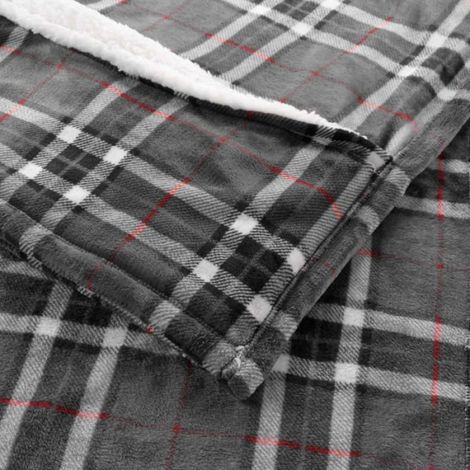 Plaid flanelle + poche pour pieds 125 x 150 cm Scottish (1/4)