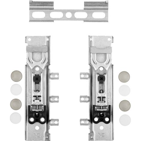 1 Set verdeckte Schrankaufhänger TH6402 mit teilbarer Aufhängeschiene Tragkraft/Paar 178 kg verstellbar von SOTECH (1/5)