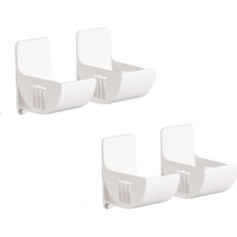 Set de 4 boîtes de rangement pour sacs poubelles - Pour Cuisine et salle de bain - Blanc - Organiseur mural pour sacs en plastique - Pour l'organisation de la maison, le rangement et la Cuisine - 4 x  (1/4)
