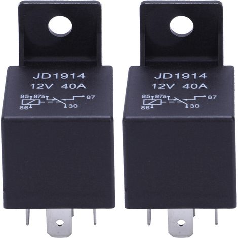 2 relè a 5 pin da 12V 40A per auto, moto, barca, bicicletta (1/2)