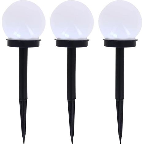 Pack De 3 Balises Solaires RVB - Lampe De Couleur IP44 - Lumiere Solaire Exterieur (1/5)