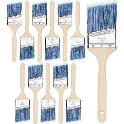 Pinceaux, 7,6 cm, paquet de 12, pinceaux biseautés -- (1/5)