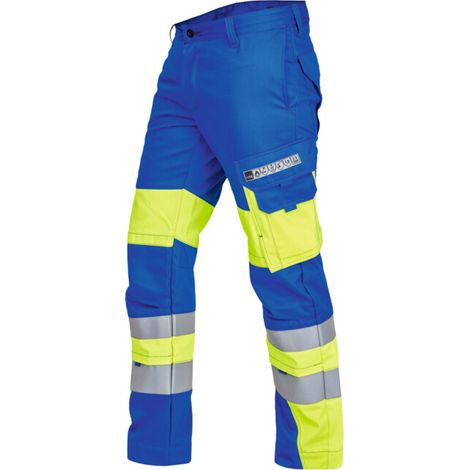 [NEUWERTIG] B-Ware Rofa Bundhose Hose Arbeitshose Kornblau Gelb Visline Herren Konfektionsgröße 48