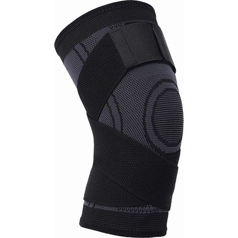 1PCS Rodilleras Menisco y Ligamento, Adjustable Compresion rodillera deportivas, rodilleras ortopedicas para Hombres y Mujeres, Alivar Dolor- Fácil y de Usar- CómodaTranspirable(S) (1/4)