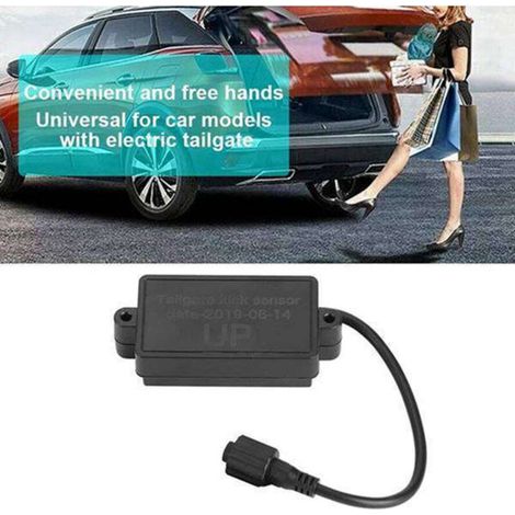 1 ensemble de capteur de hayon électrique à commande au pied en plastique ABS noir (1/5)